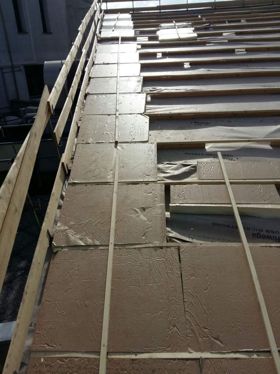 posa di membrana traspirante