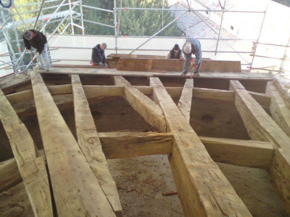 rifacimento copertura di Basilica di San Vitale