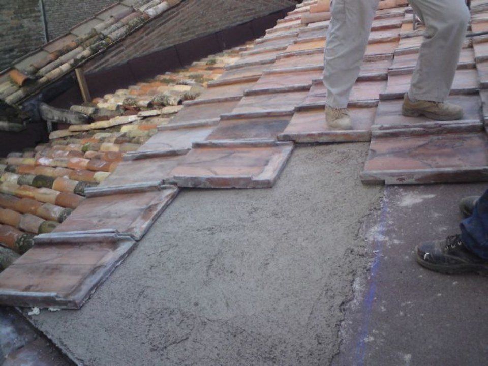 posa di tegole piane