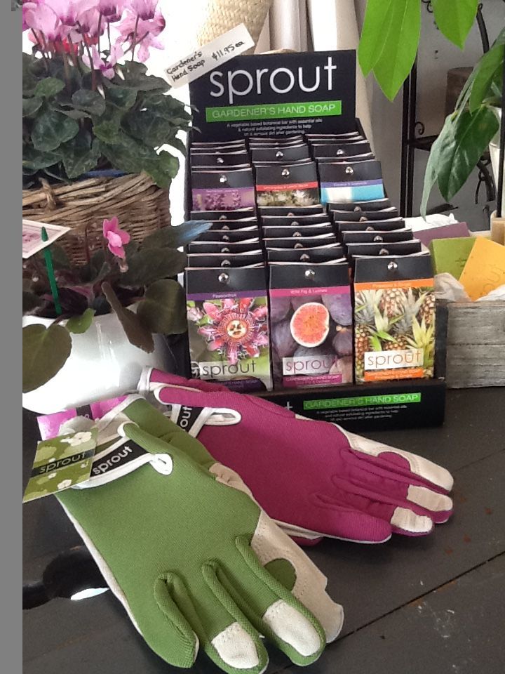 Sprout Gardening Gloves And Sprout Hand Soap - Magnolia Nursery, Dubbo NSW