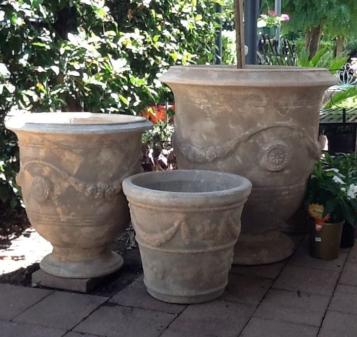 Trio Of Clay Pots - Magnolia Nursery, Dubbo NSW