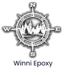 Winni Epoxy logo with compass rose and pine trees above the text “Winni Epoxy”