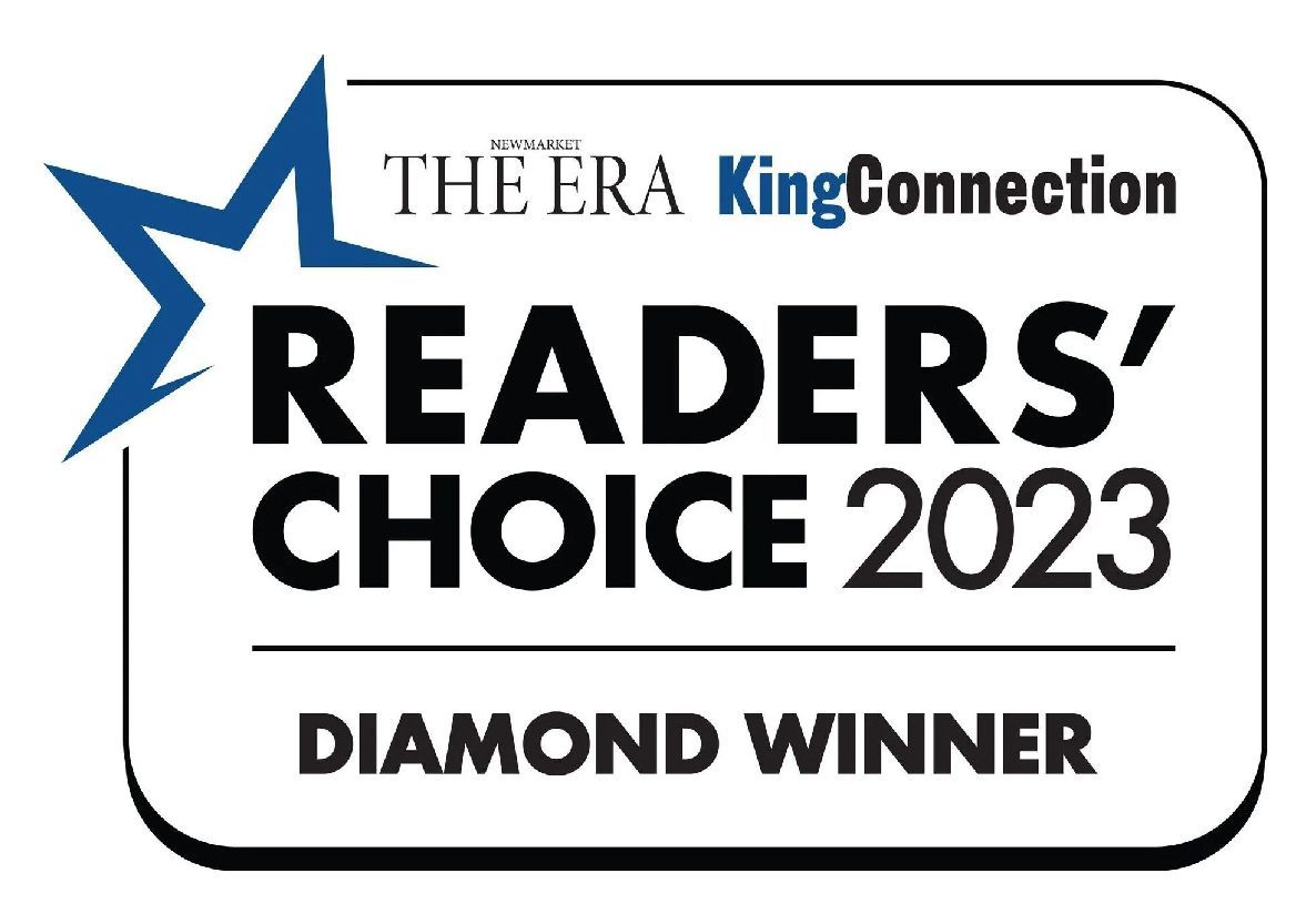 Readers' Choice 2023 Diamond Winner badge with a blue star and black text.