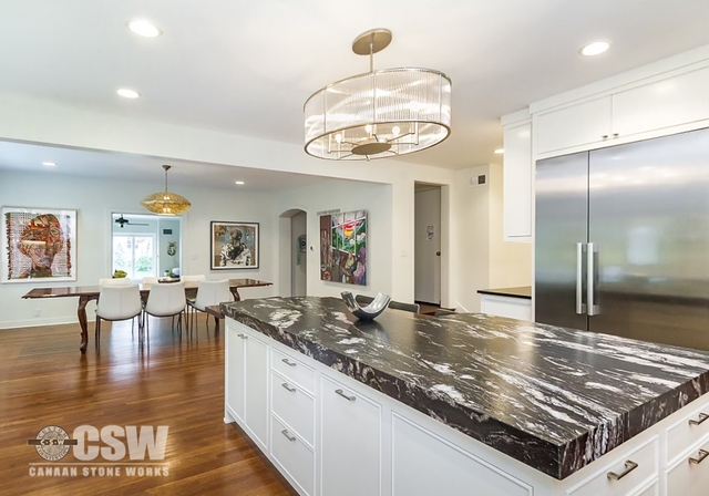 Leathered Granite Countertops by CSW