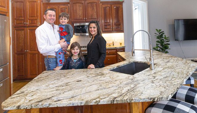 Leathered Granite Countertops by CSW