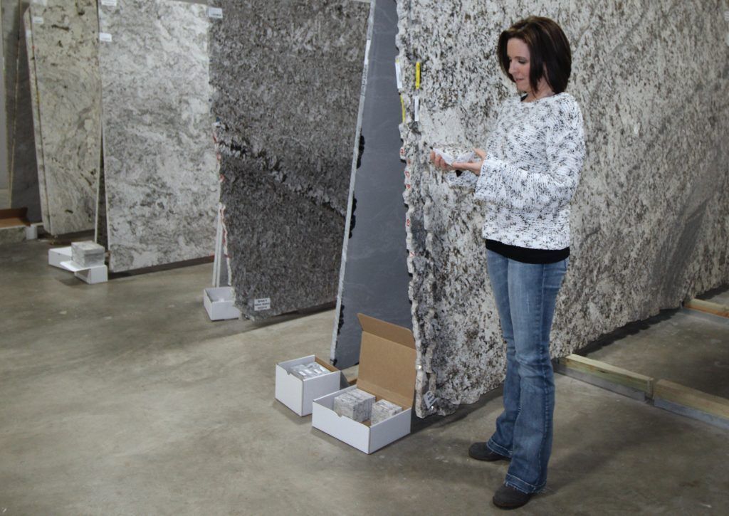 CSW has full-size granite and quartz slabs available to choose from