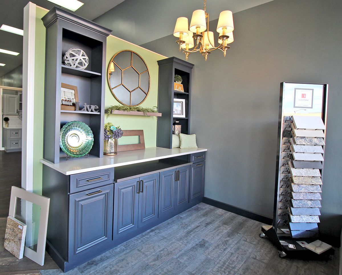Cabinets, countertops, hardware, special built-ins and add-ons, all available at Choice Cabinet