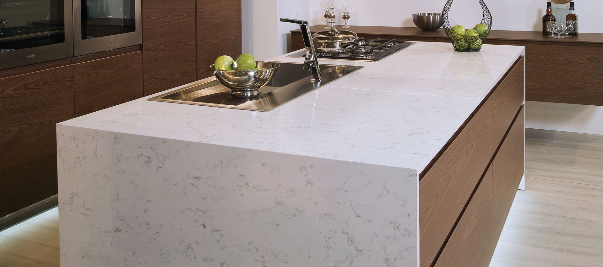 Updated kitchen, quartz countertop, clean lines, updated look
