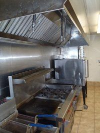 Ansul Fire System — Stainless Grilled In Kitchen in Santa Cruz, CA