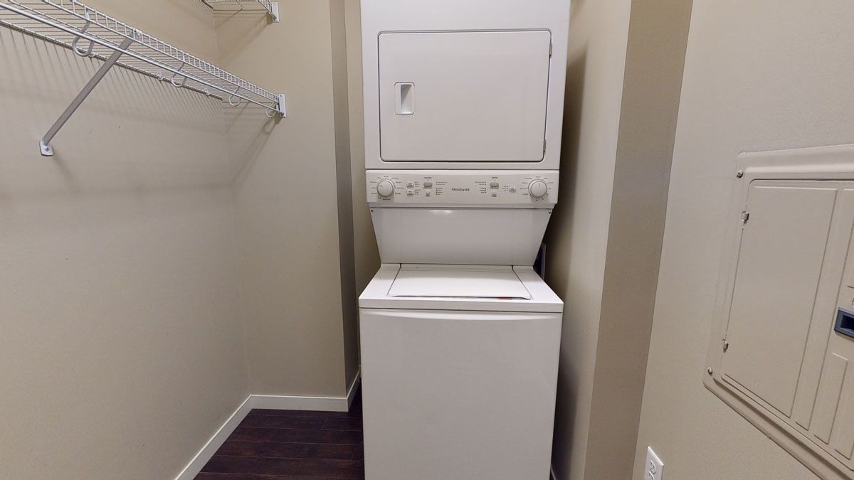 In unit washer and dryer