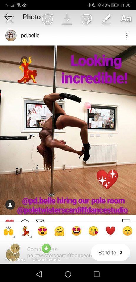 Hire our pole dance studio in Cardiff to practice