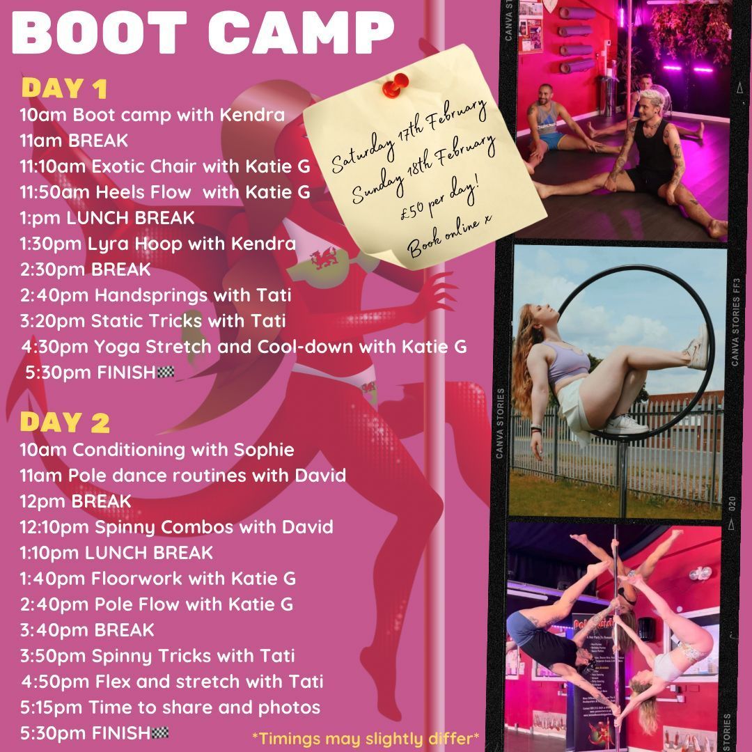 Boot Camp Cardiff with Pole Twisters