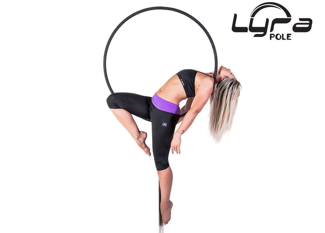 Option to all on our lyra hoop attachment instead, hire pole dance xstage with lyra hoop