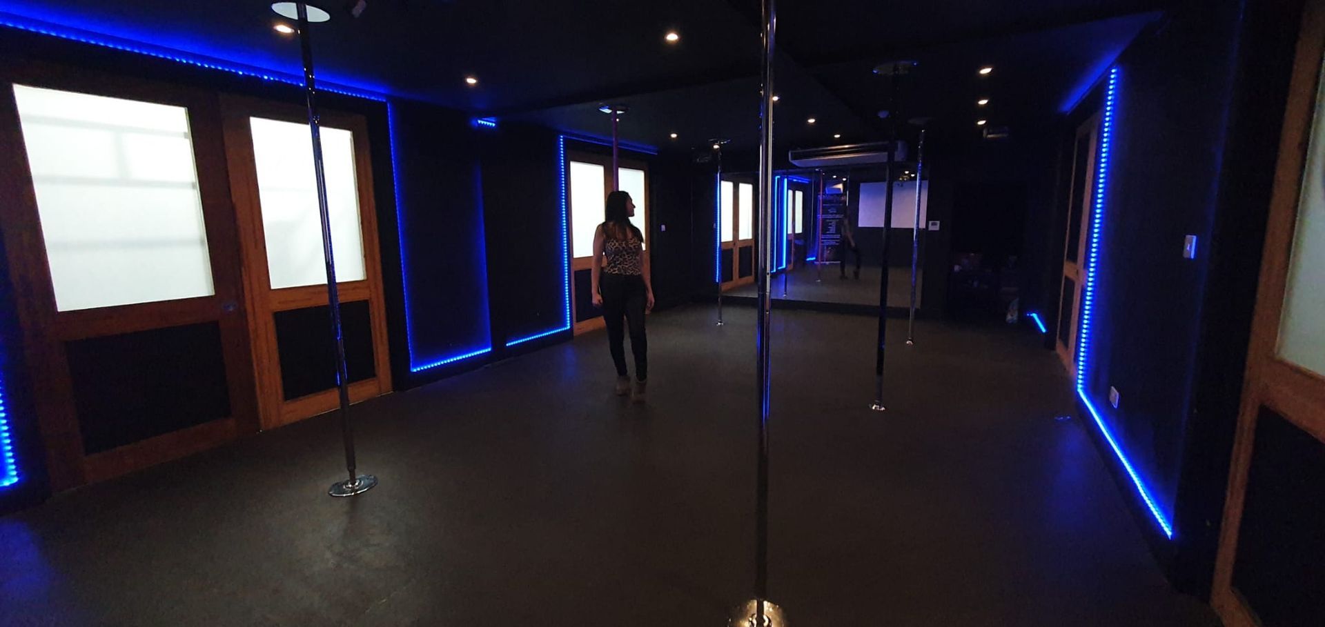 hire our pole dancing studio to practice, students practice Cardiff