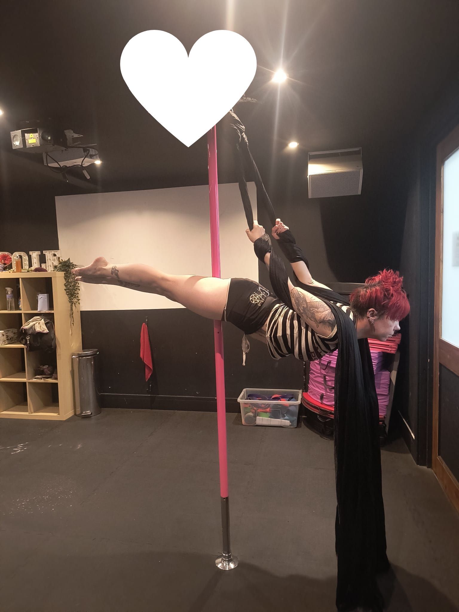 Pole silks weekly classes at Pole Twisters, Cardiff