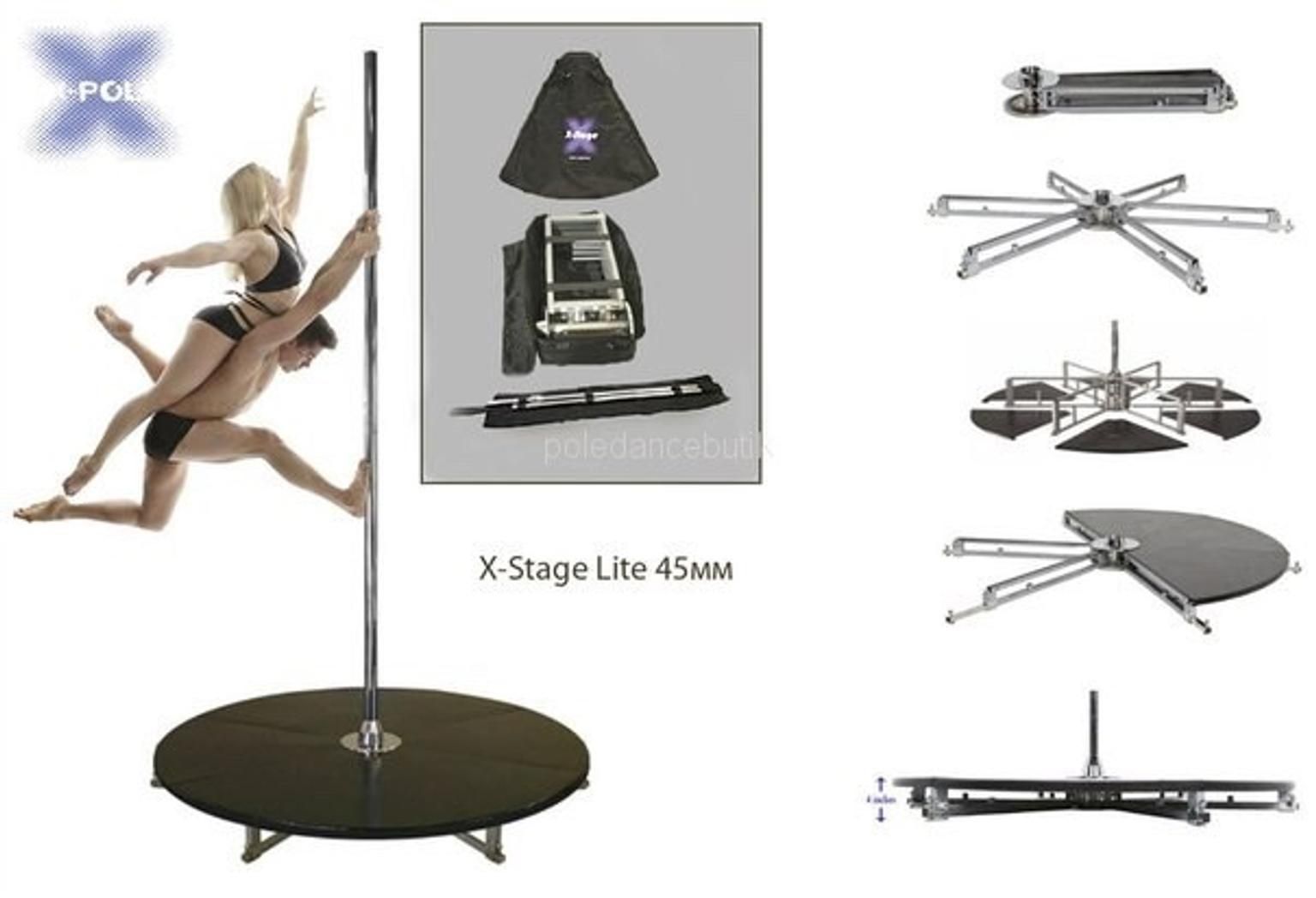 Rent to Buy one of our XStage XLite freestanding pole dance podiums