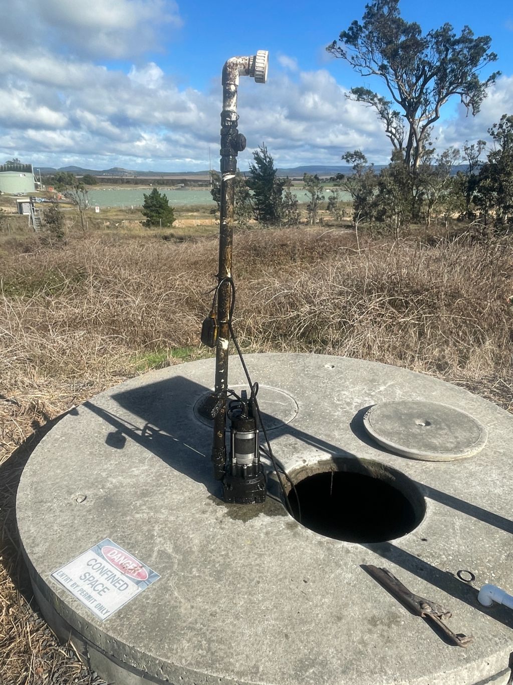 Mini Dozer Working on Installing Septic Tank — Wastewater Management in the Southern Highlands, NSW