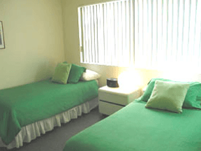 green bedroom