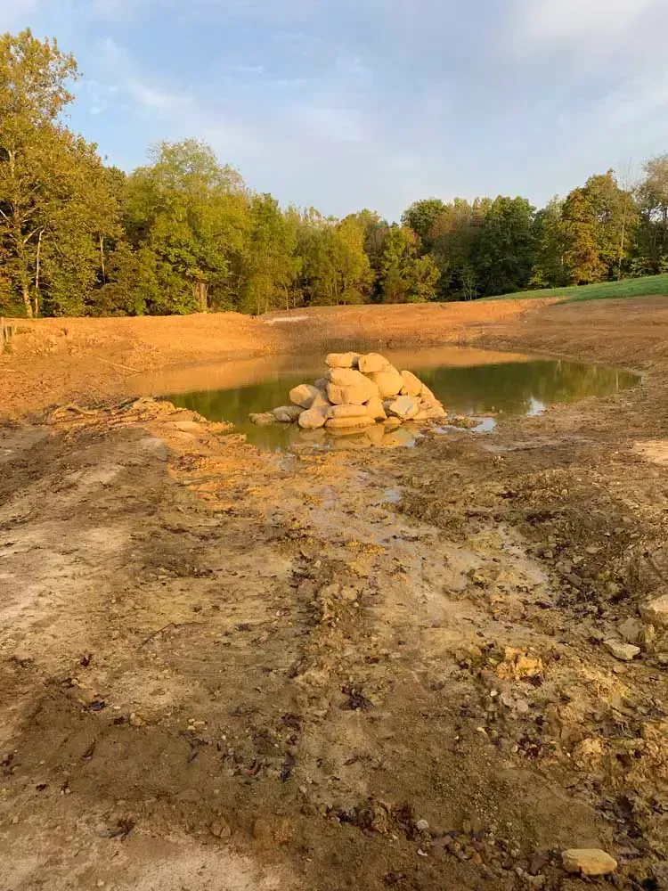 A land clearing in Madison, IN by Earth Shaping LLC