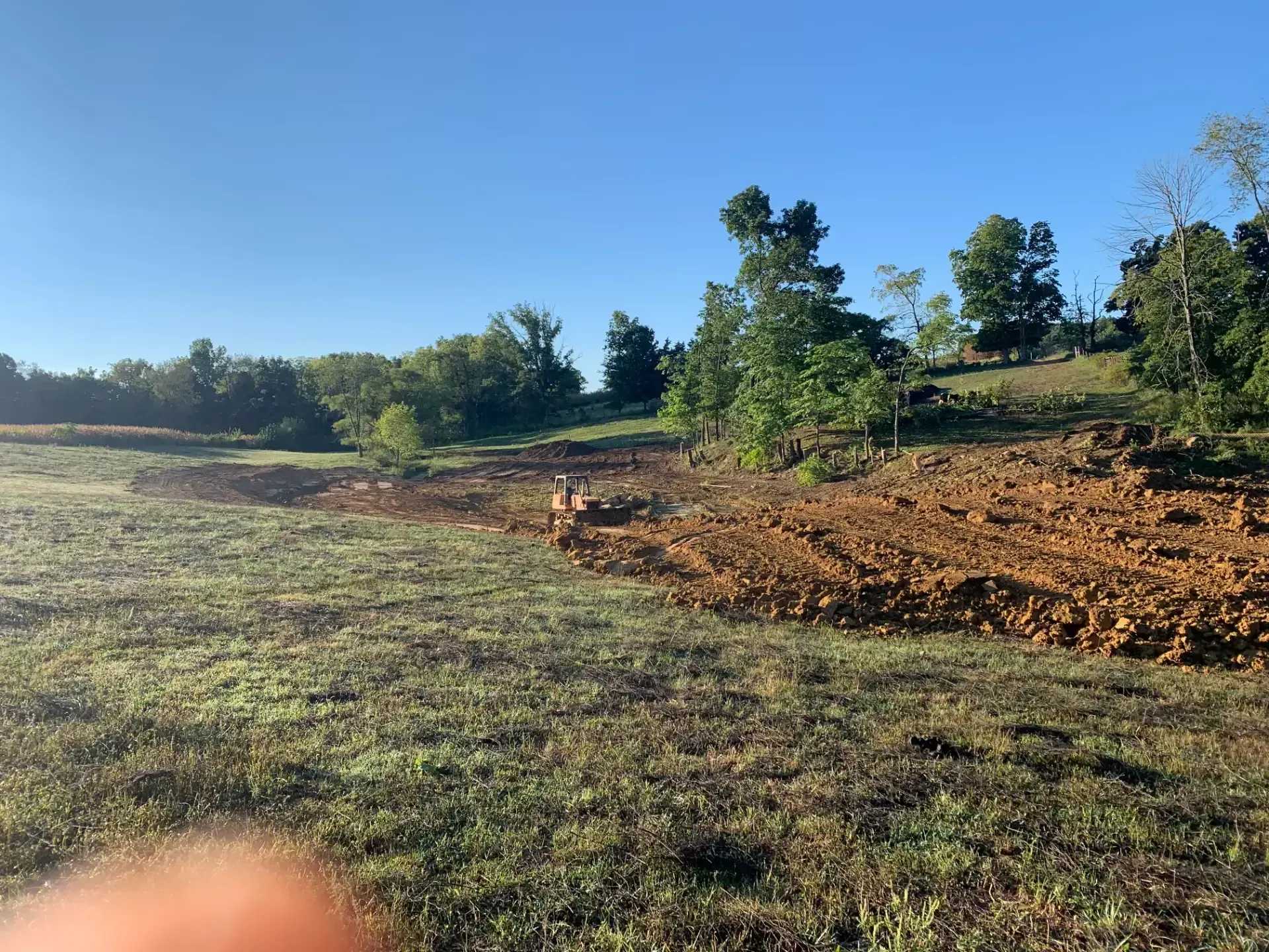 A excavation service in Madison, IN by Earth Shaping LLC