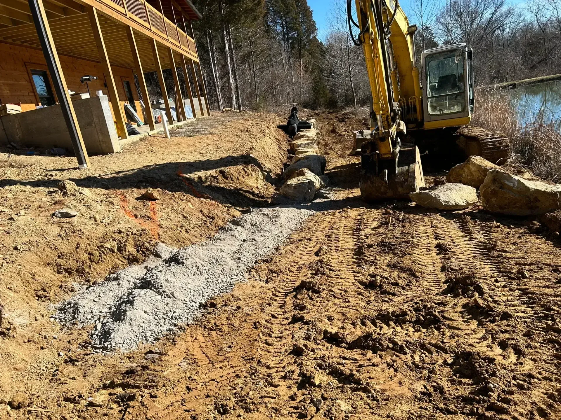 A excavation service in Madison, IN by Earth Shaping LLC