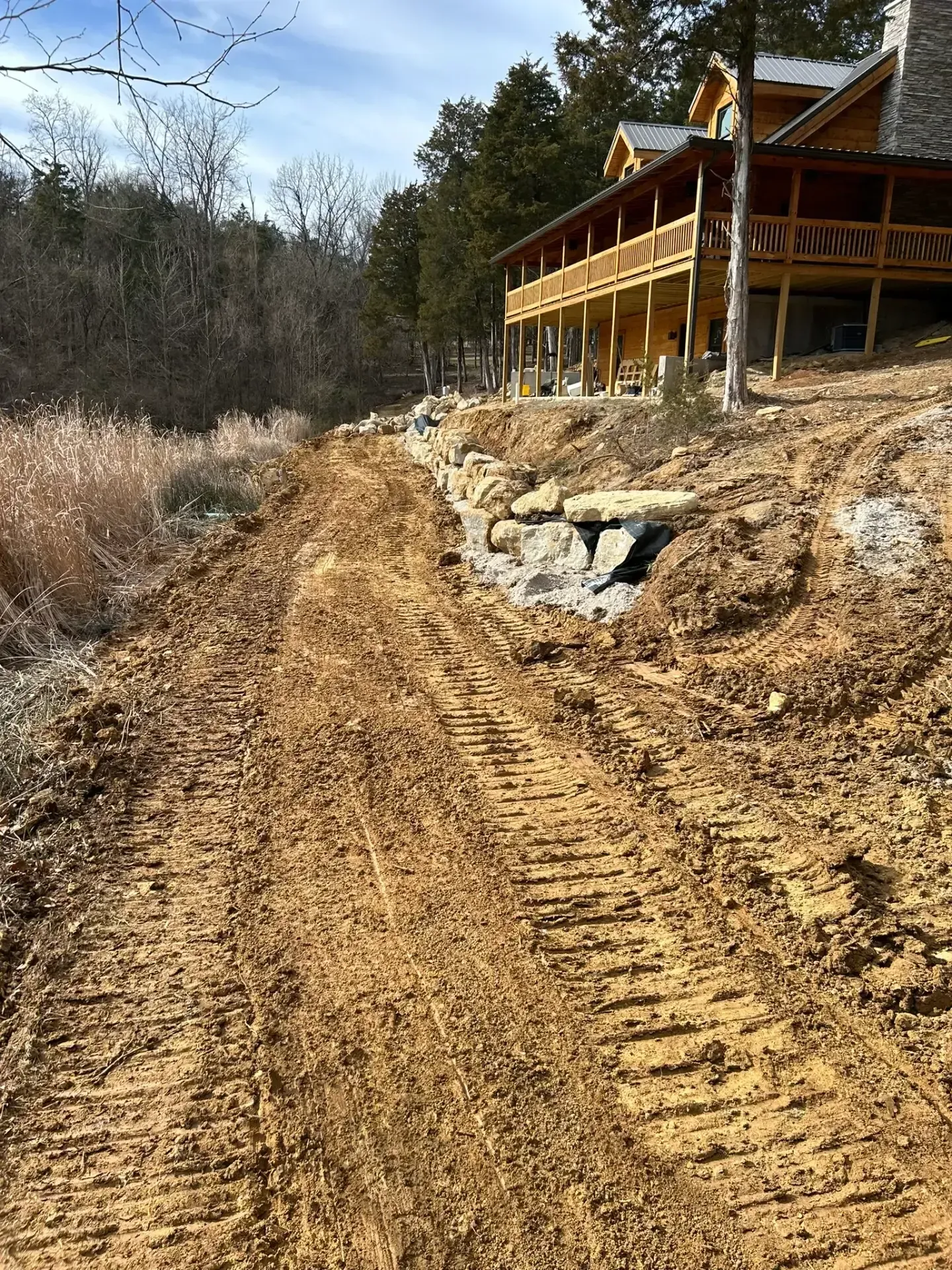 A excavation service in Madison, IN by Earth Shaping LLC
