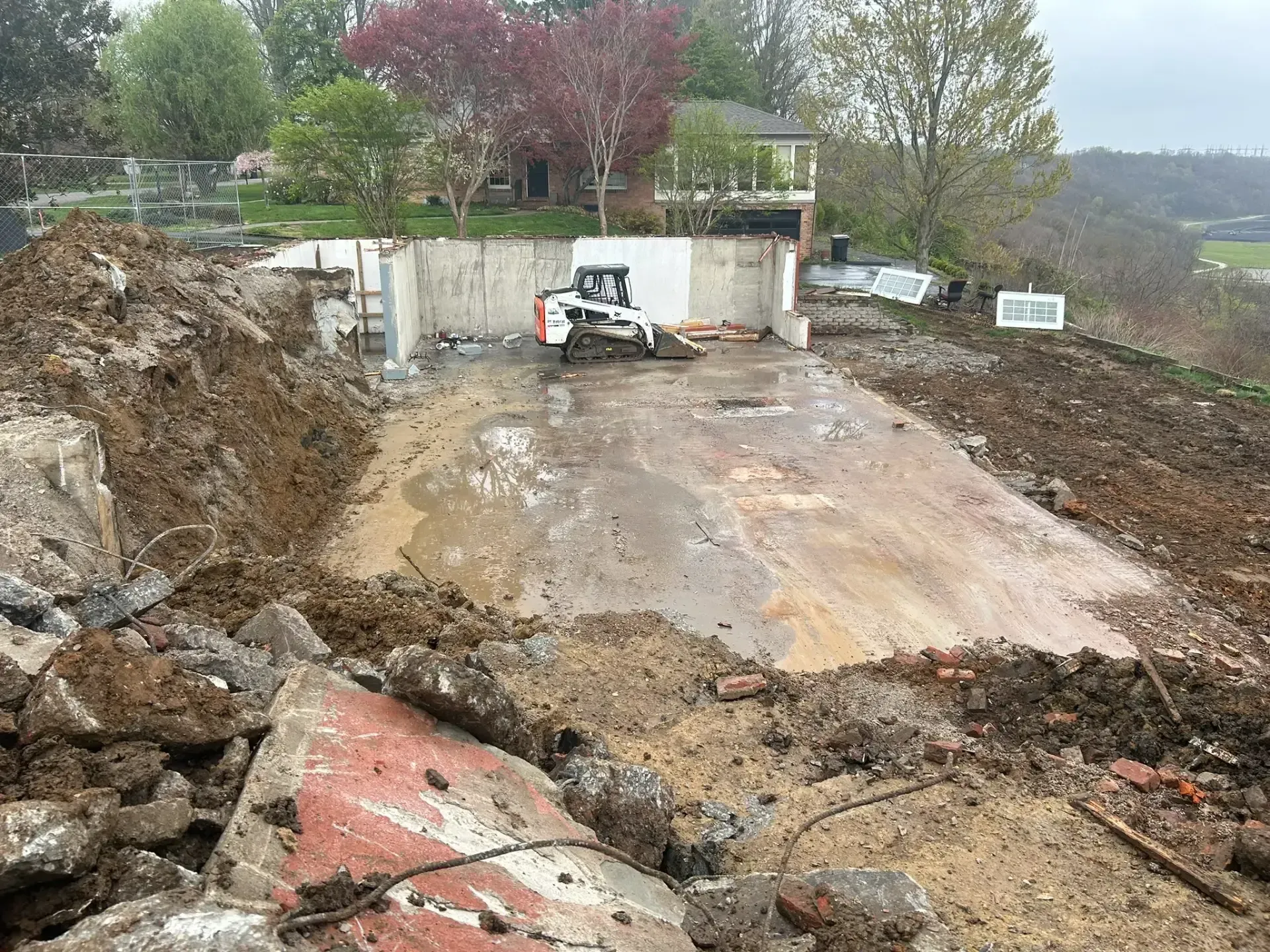 A land clearing in Madison, IN by Earth Shaping LLC