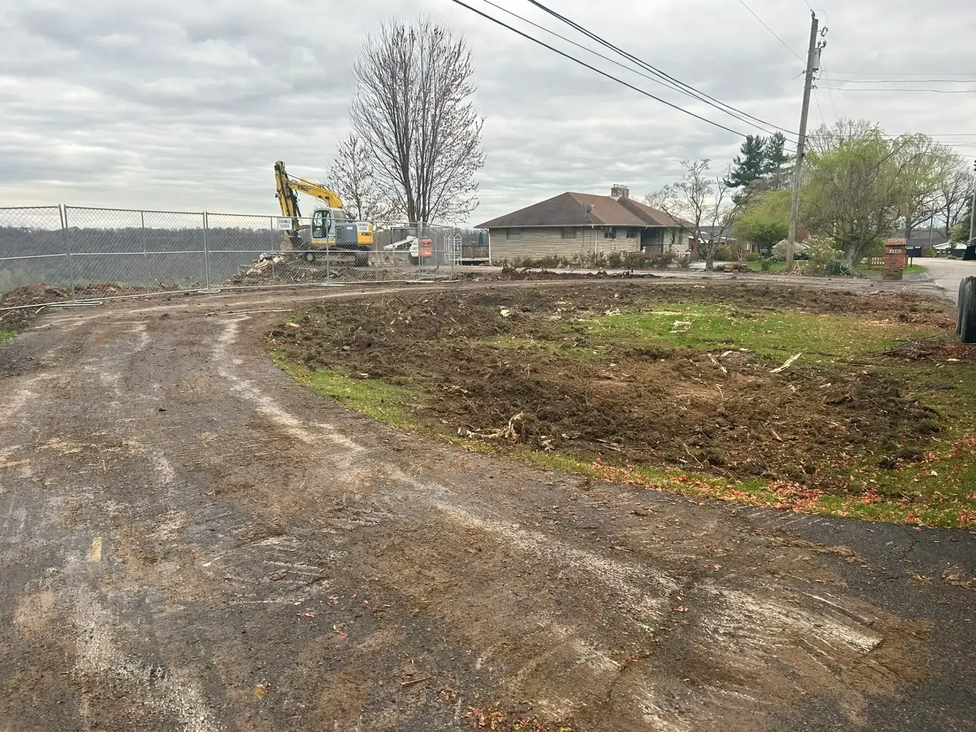 A land clearing in Madison, IN by Earth Shaping LLC