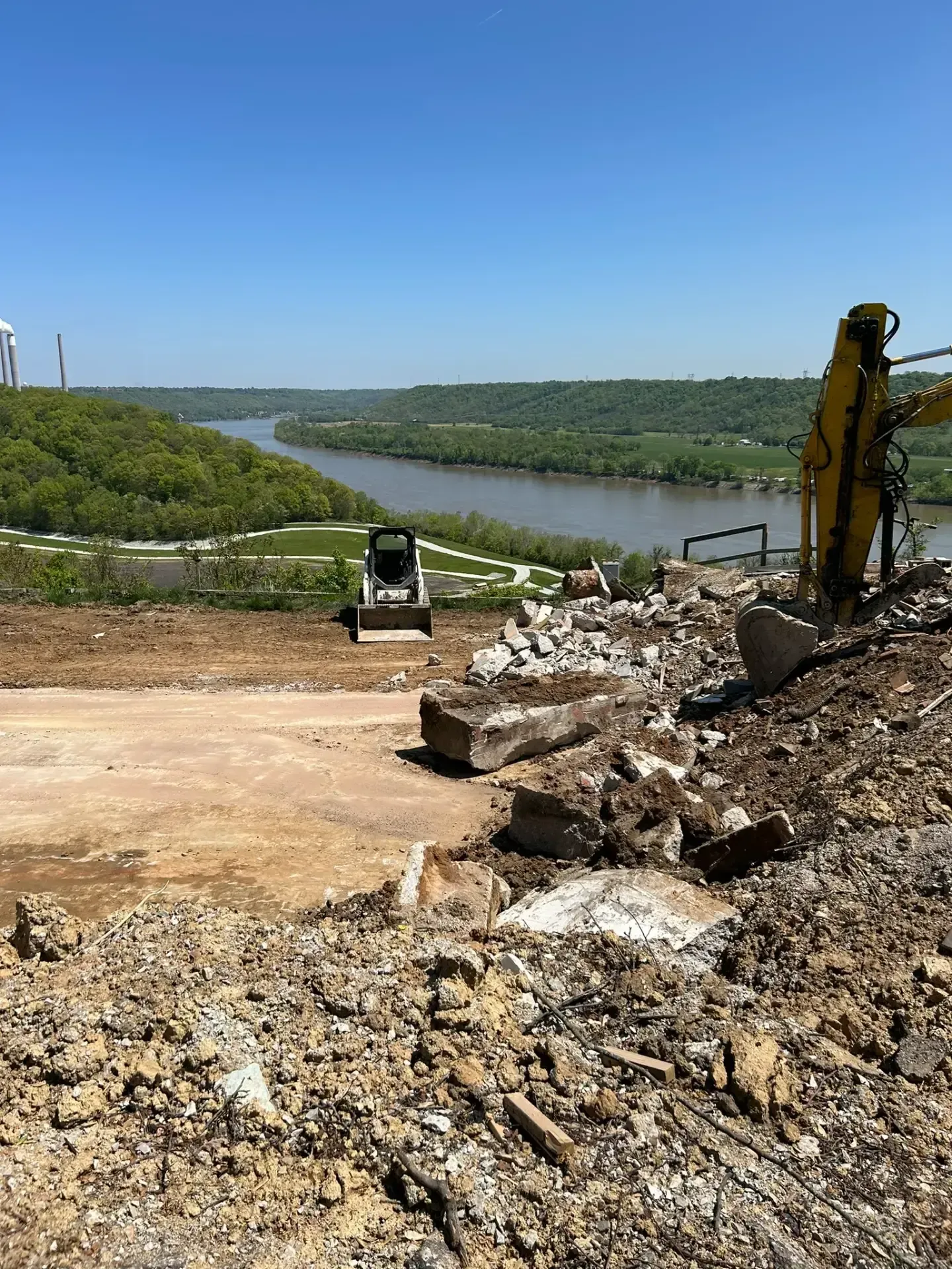 A land clearing in Madison, IN by Earth Shaping LLC