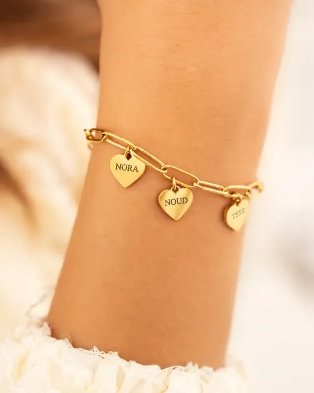 Armband met 5 bedels