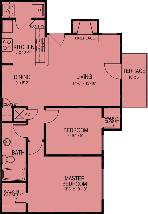 Gardena - 2 Bedroom 1 Bath 810 sqft