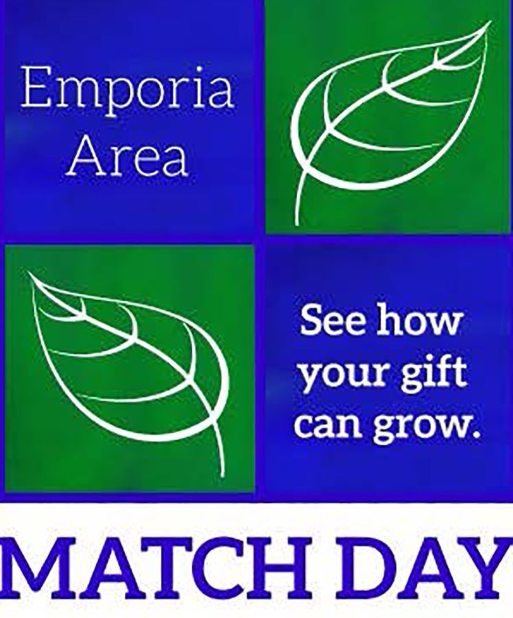 The logo for emporia area match day shows how your gift can grow.