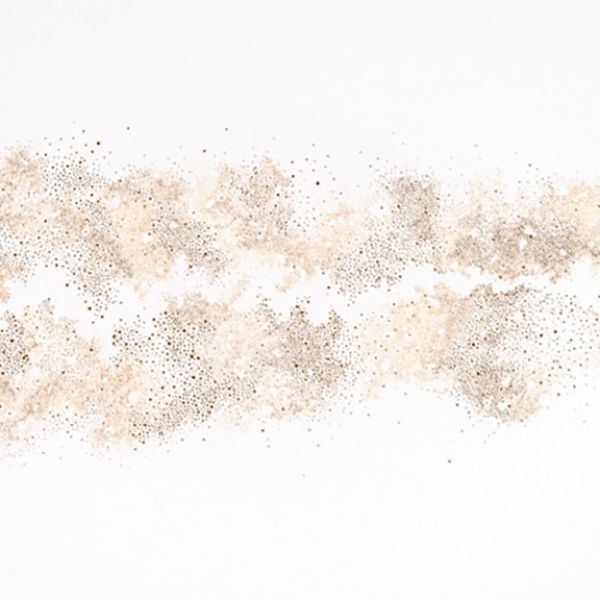 The sand is flying in the air on a white background.