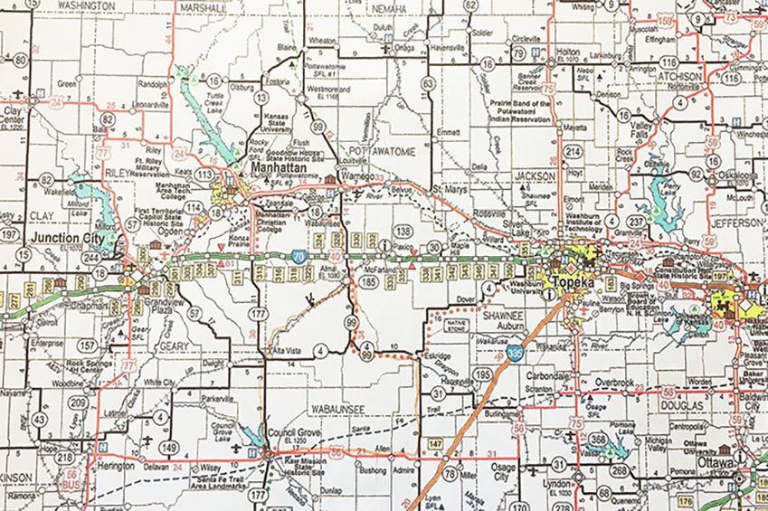 Map of northern Colorado, showing roads, cities, towns, and bodies of water.
