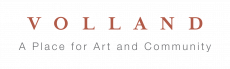 A logo for volland a place for art and community
