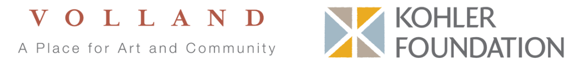 A blurred image of the volland kohler foundation logo