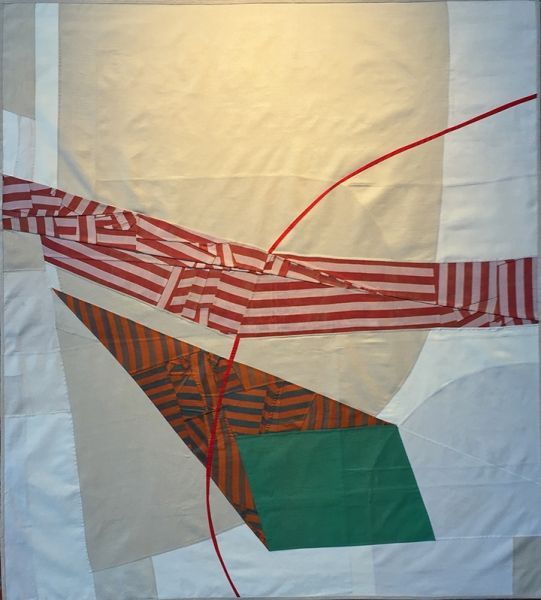 A painting with a green square in the middle