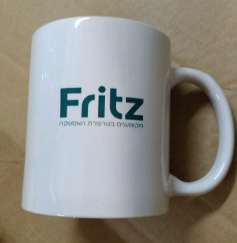 כוס קרמיקה ממותגת