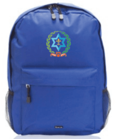 תיק עם מדבקה צבעונית