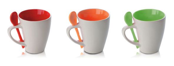 ספל עם כפית