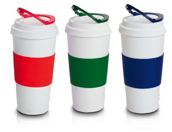 ספל תרמי עם חבק סיליקון