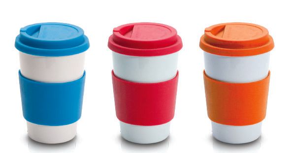 ספל תרמי עם מכסה סיליקון