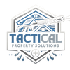Logo: Blue and gray, depicts a house, pressure washer, and text "TACTICAL PROPERTY SOLUTIONS".