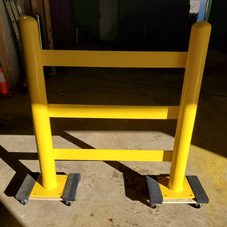 HeavyDuty Bolt Down Safety Bollards Surface Mount 4" Steel Bollard