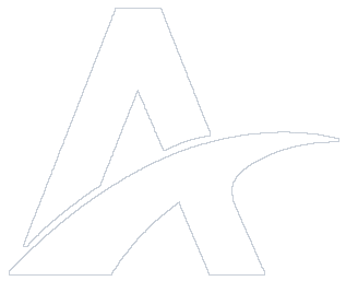 A white outline of the letter a on a white background.