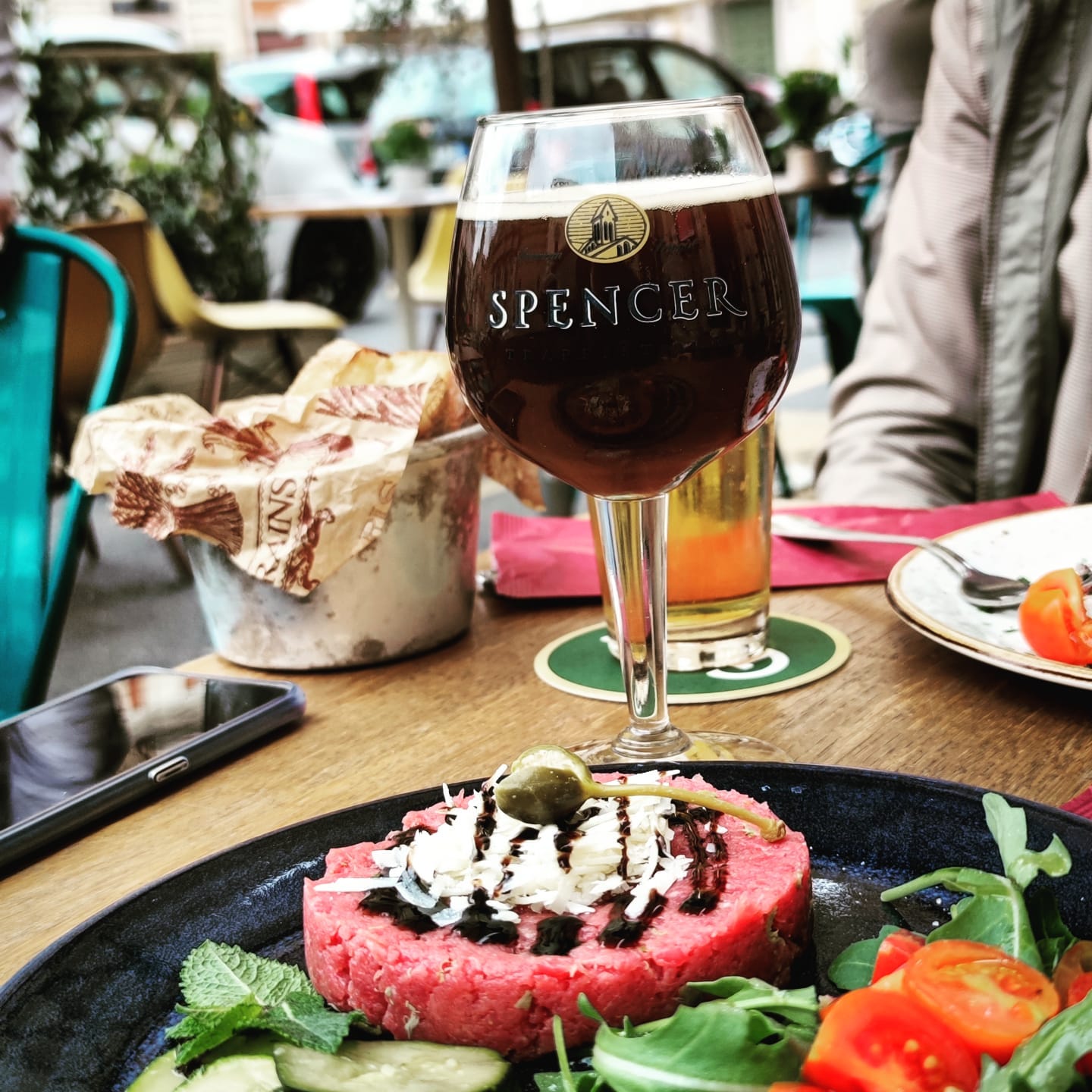 tartare con birra abbinata