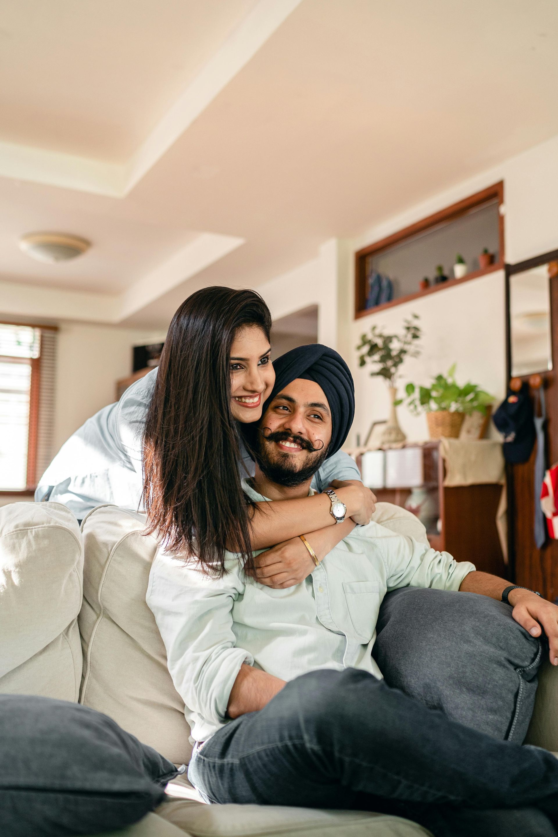 couple enjoying space