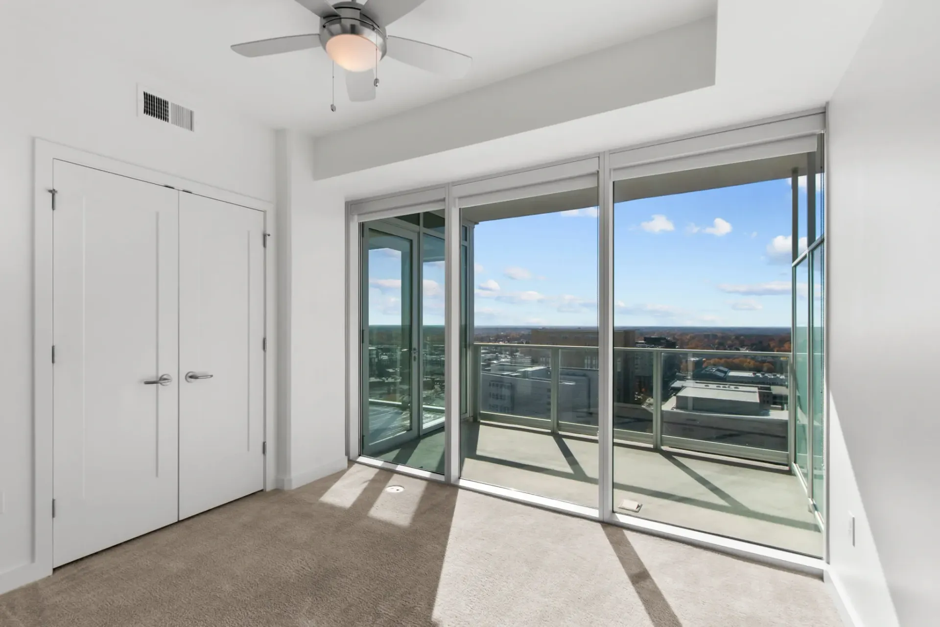 Enjoy modern high-rise apartments at One City Center in Durham, North Carolina