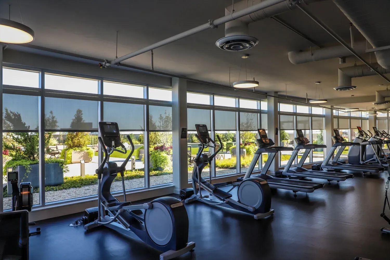 Fitness area at One City Center in Durham, North Carolina