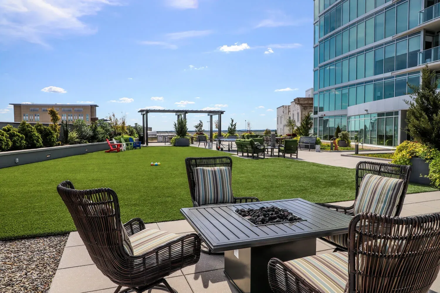 Open Green Spaces at One City Center in Durham, North Carolina
